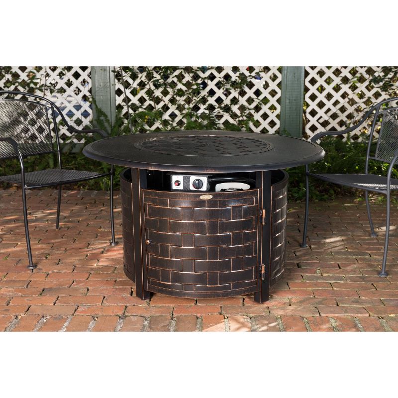 Armstrong Round Aluminum LPG Fire Pit - Fire Sense