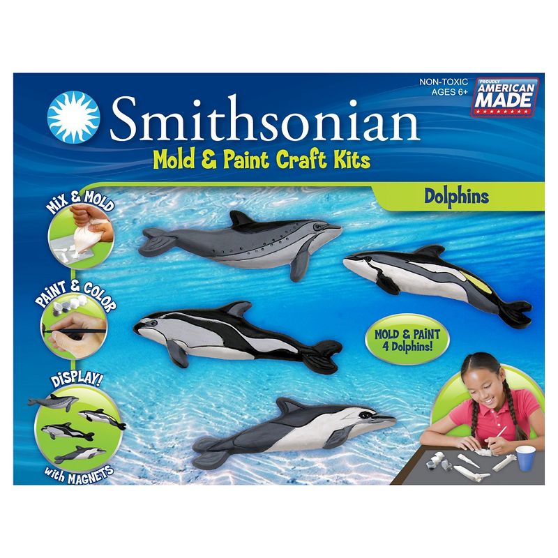 Smithsonian Mold & Paint Craft Kit - Dolphins