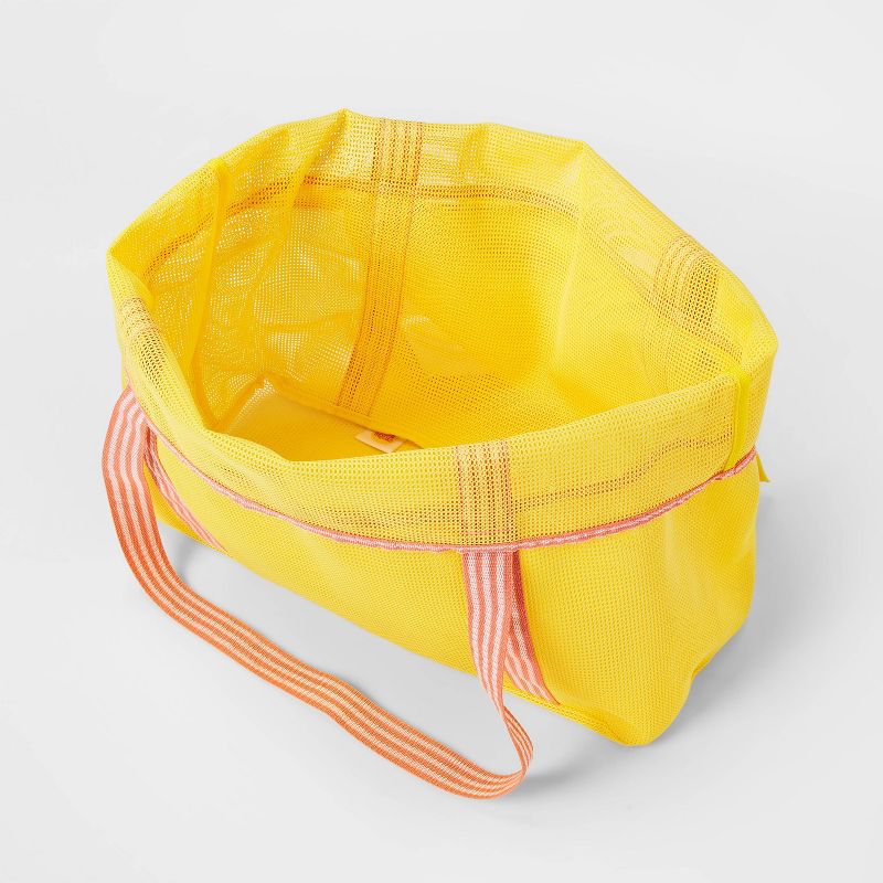 Beach Bag with Pockets Yellow - Sun Squad™