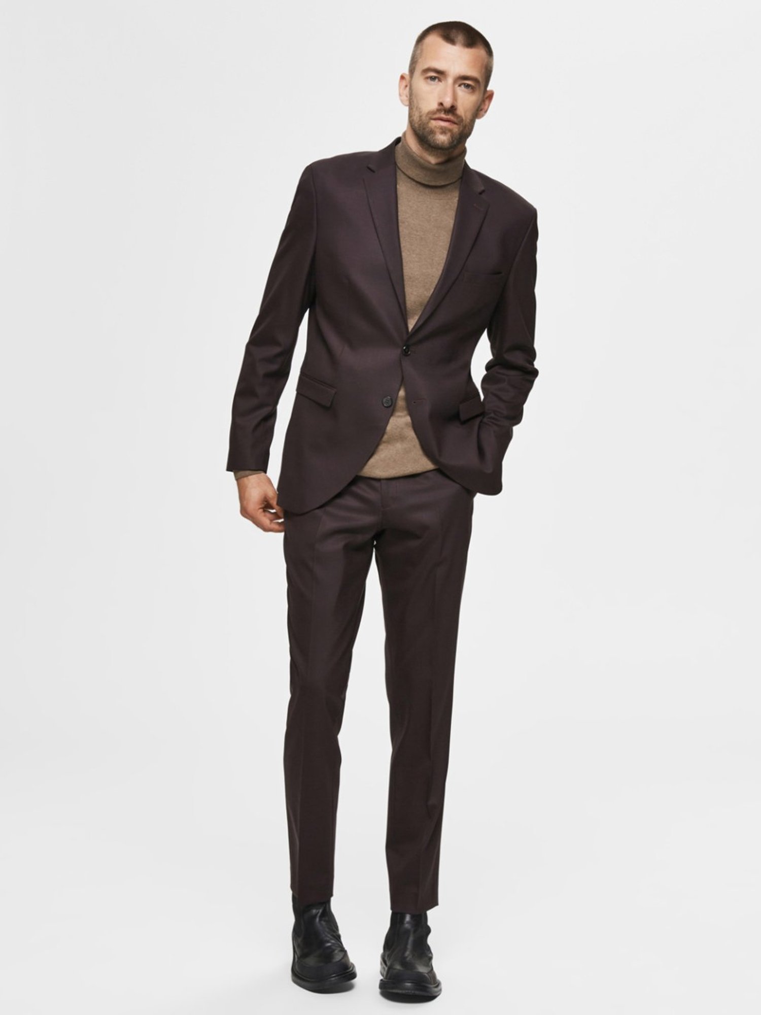 SELECTED HOMME Teak Cotton Regular Fit Pullover