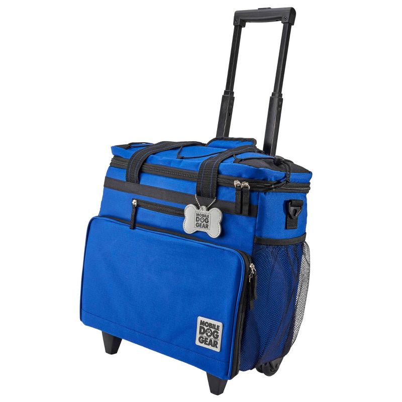 Overland Travelware Suitcase - Dog - Rolling Weekender - Royal Blue