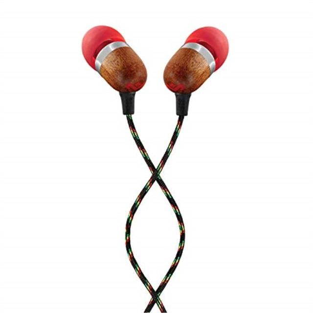 House Of Marley Smile Jamaica In-Ear Wired Headphones with Mic, Fire, EM-JE041-FI