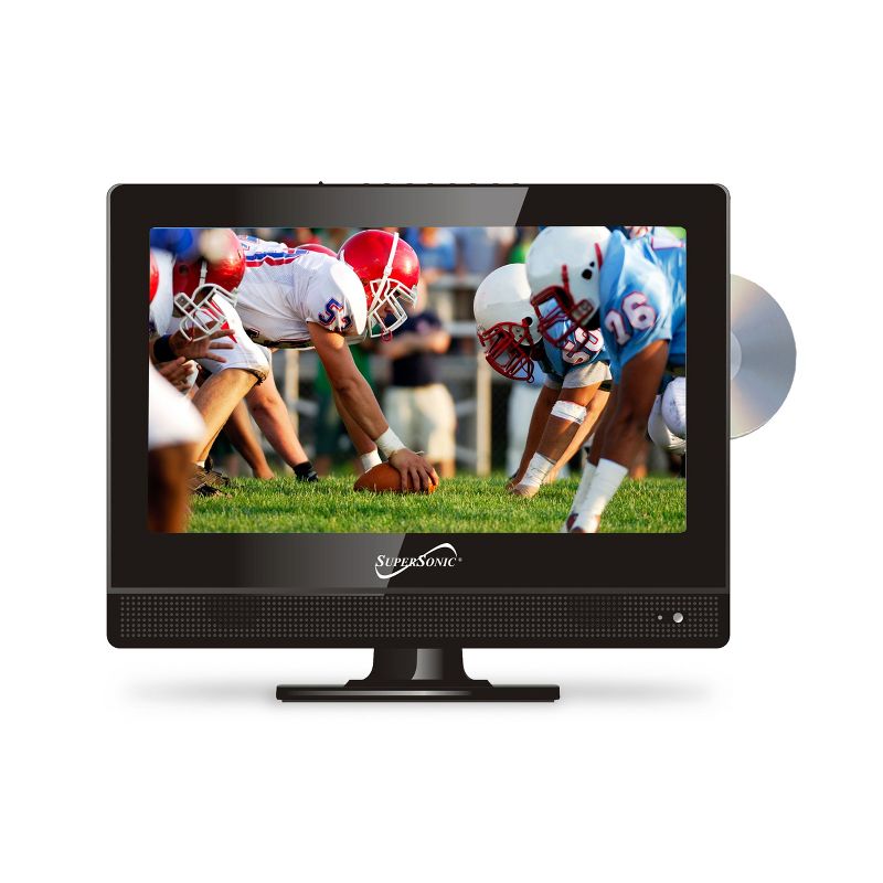 Supersonic SC-1312 13.3&rdquo; Widescreen LED HDTV with Built-in DVD Player