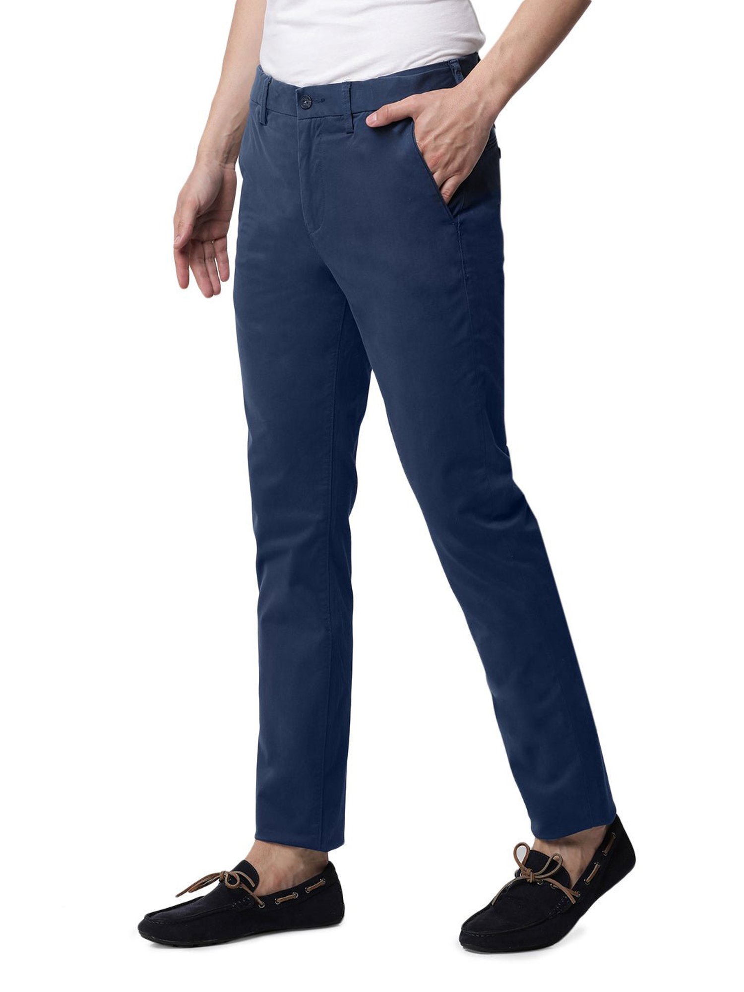 MinusOne Navy Regular Fit Chinos