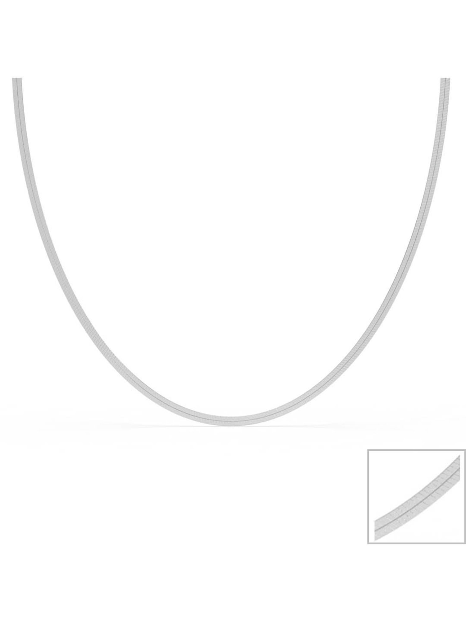 Clara 925 Sterling Silver Hasli Chain Necklace in 18-inches for Women & Girls