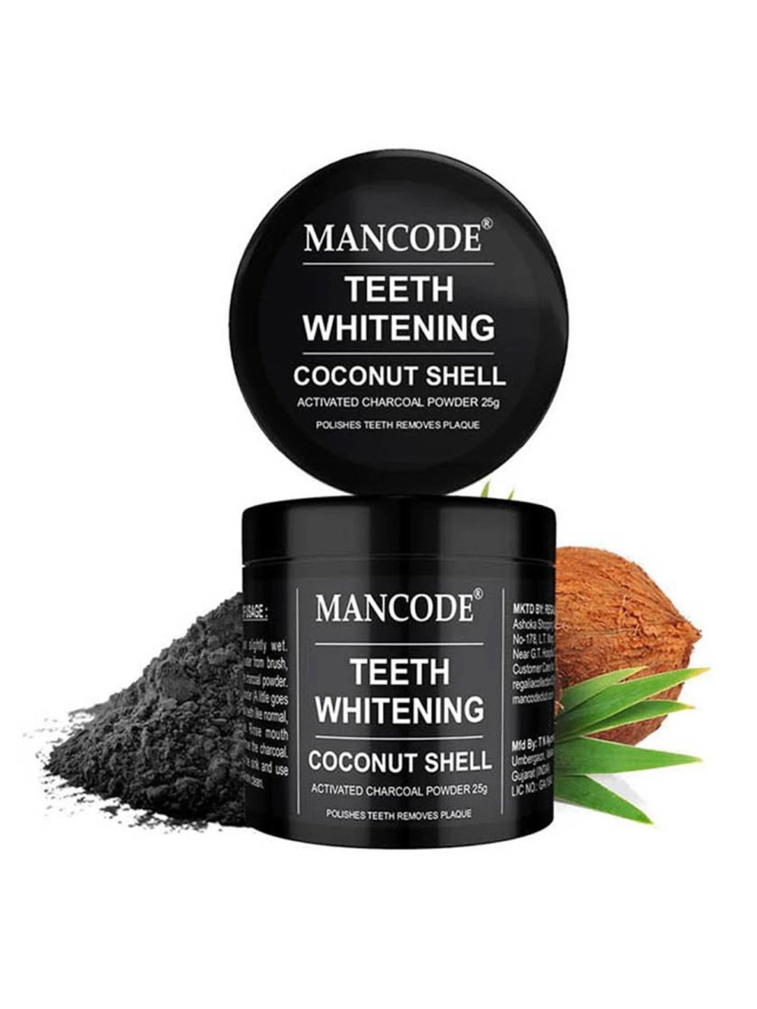 UrbanMooch Activated Charcoal Teeth Whitening Powder - 20 gm