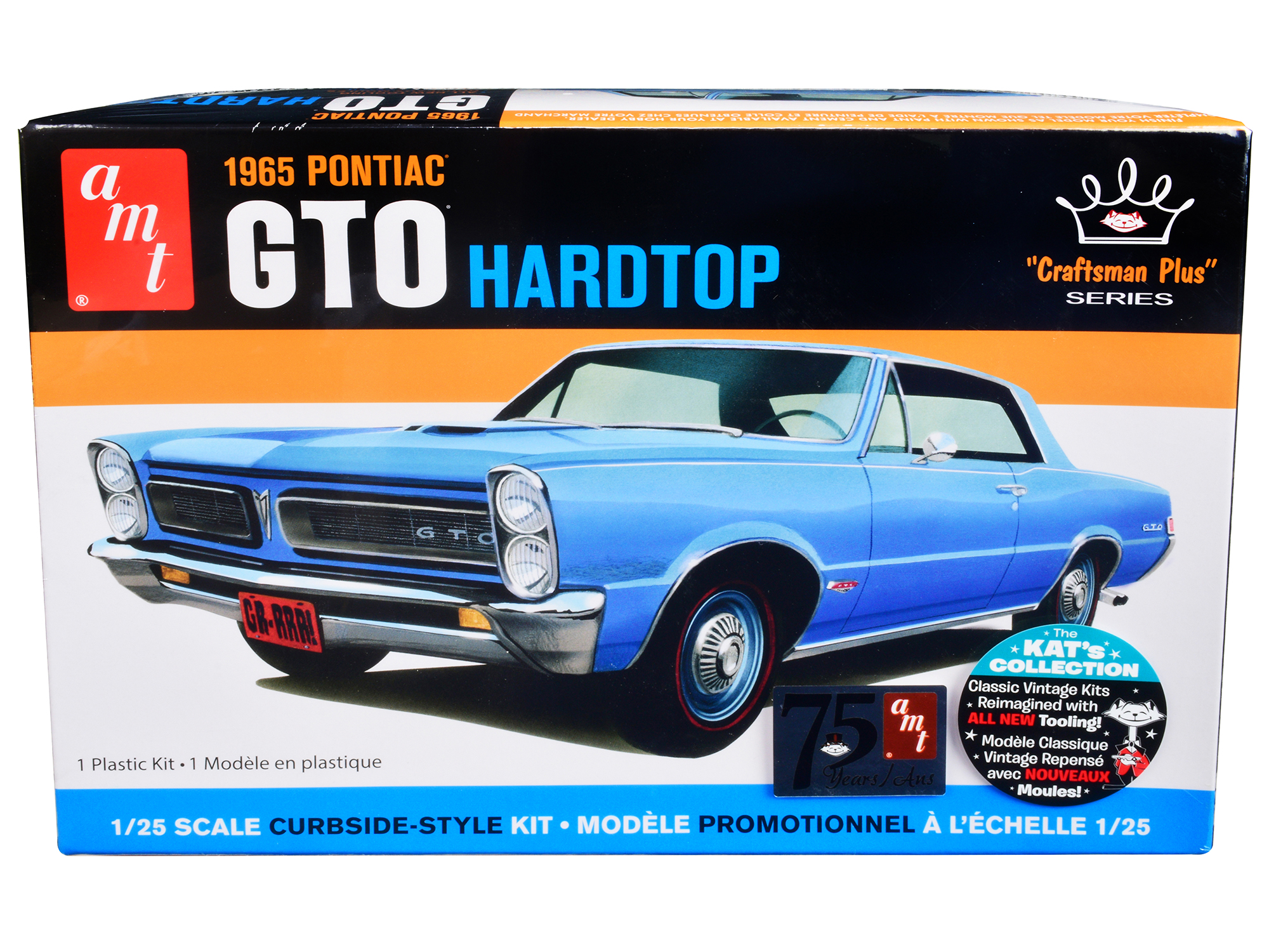 Level 4 Model Kit 1969 Pontiac GTO 2-in-1 Kit 1/24 Scale Model by Revell