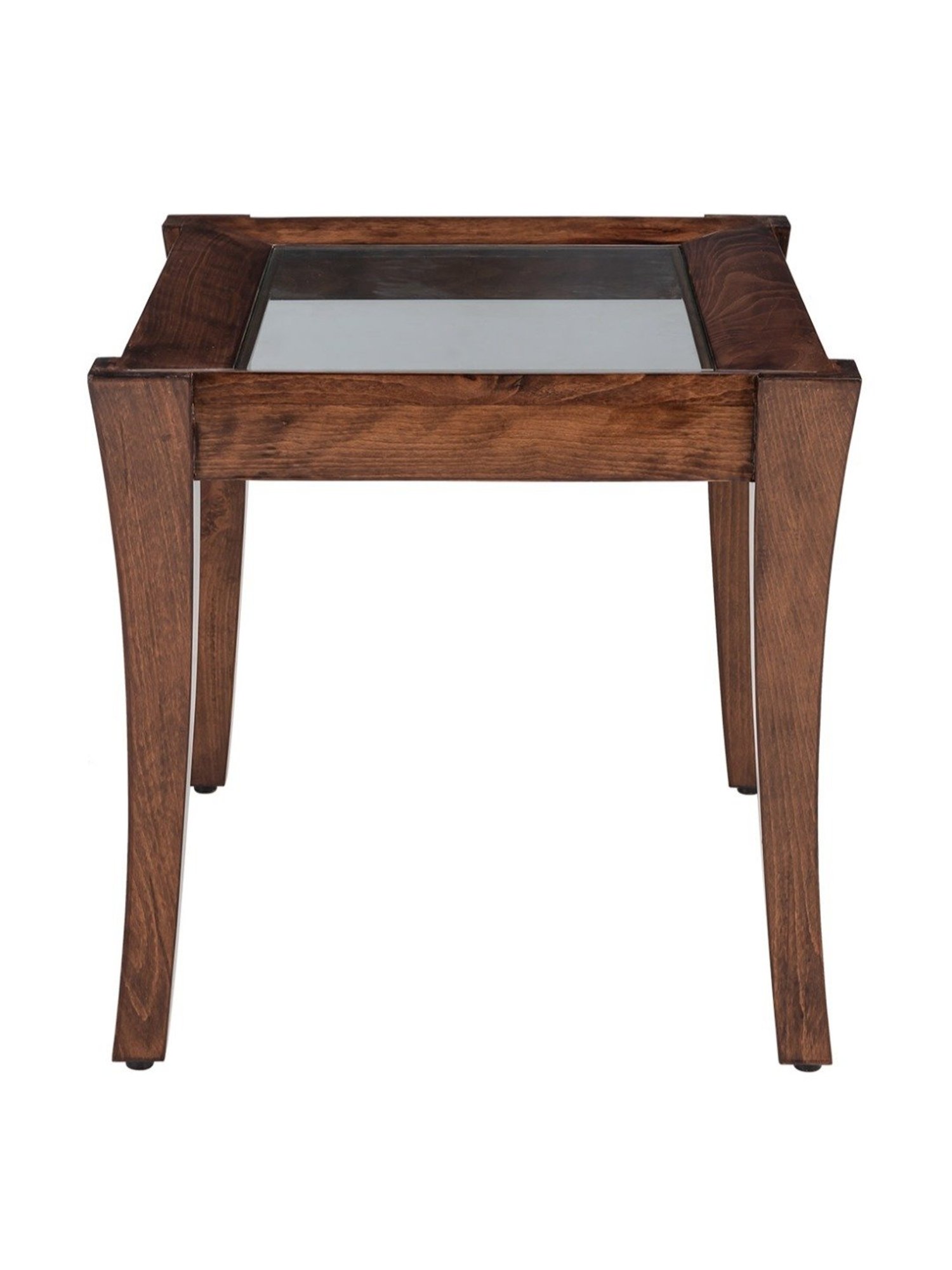 Durian Cameron Walnut Brown Solid Wood Side & End Table in Walnut Finish