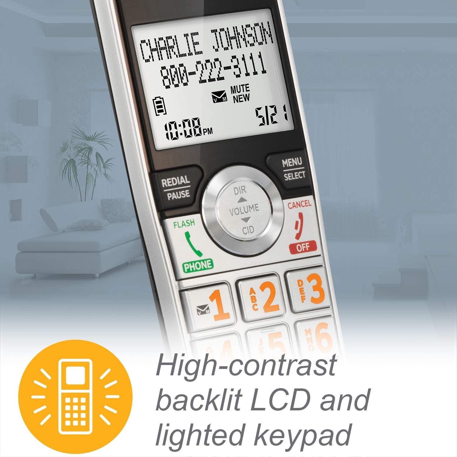 ATT CL82207 Cordless Handset DECT 6.0 Expandable Answering System