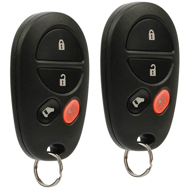 Fob less Entry Remote fits 20042016 Toyota Sienna GQ43VT20T 4Btn Set of 2