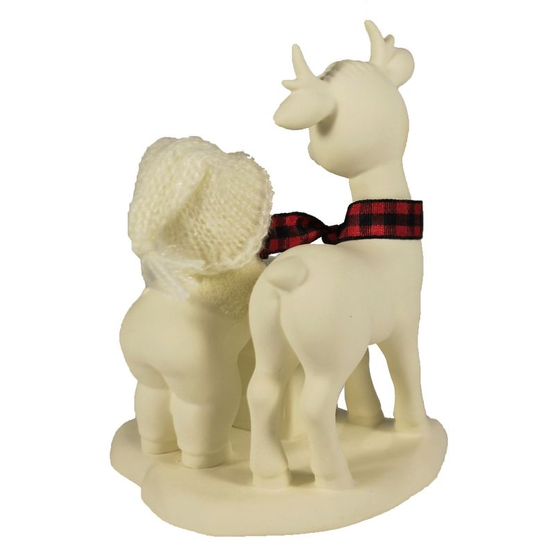 Dept 56 Snowbabies 5.0" Warm Woolen Mittens Reindeer Christmas  -  Decorative Figurines