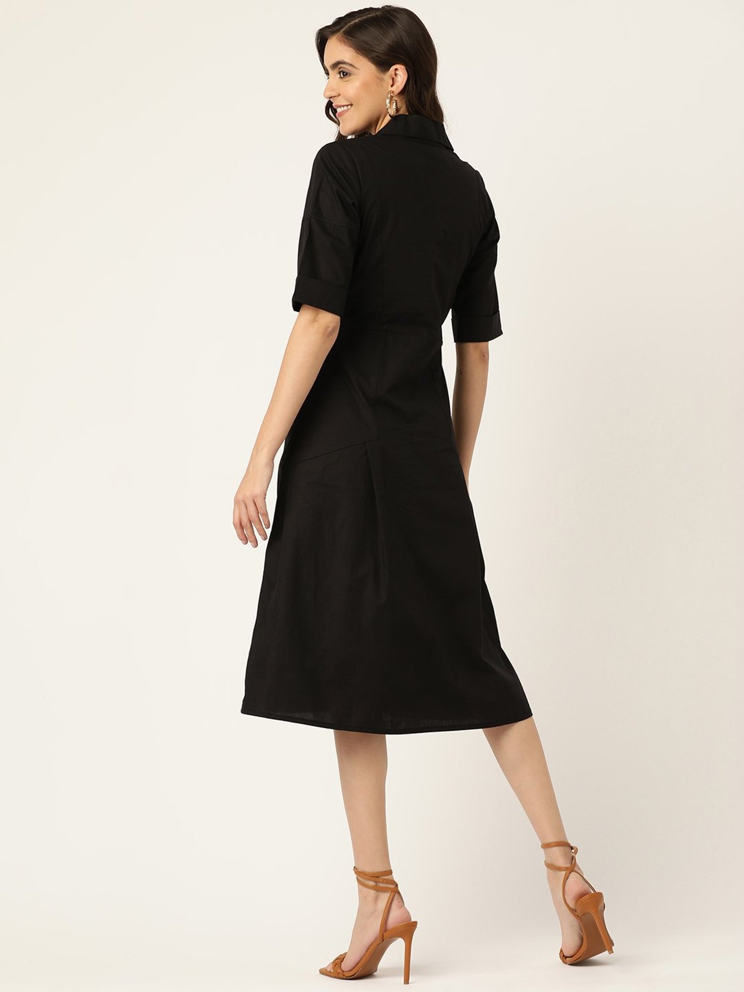 BRINNS Black Midi Dress
