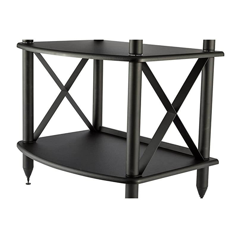 Vulcan TT Turntable Stand with Vinyl Record Storage (Black)