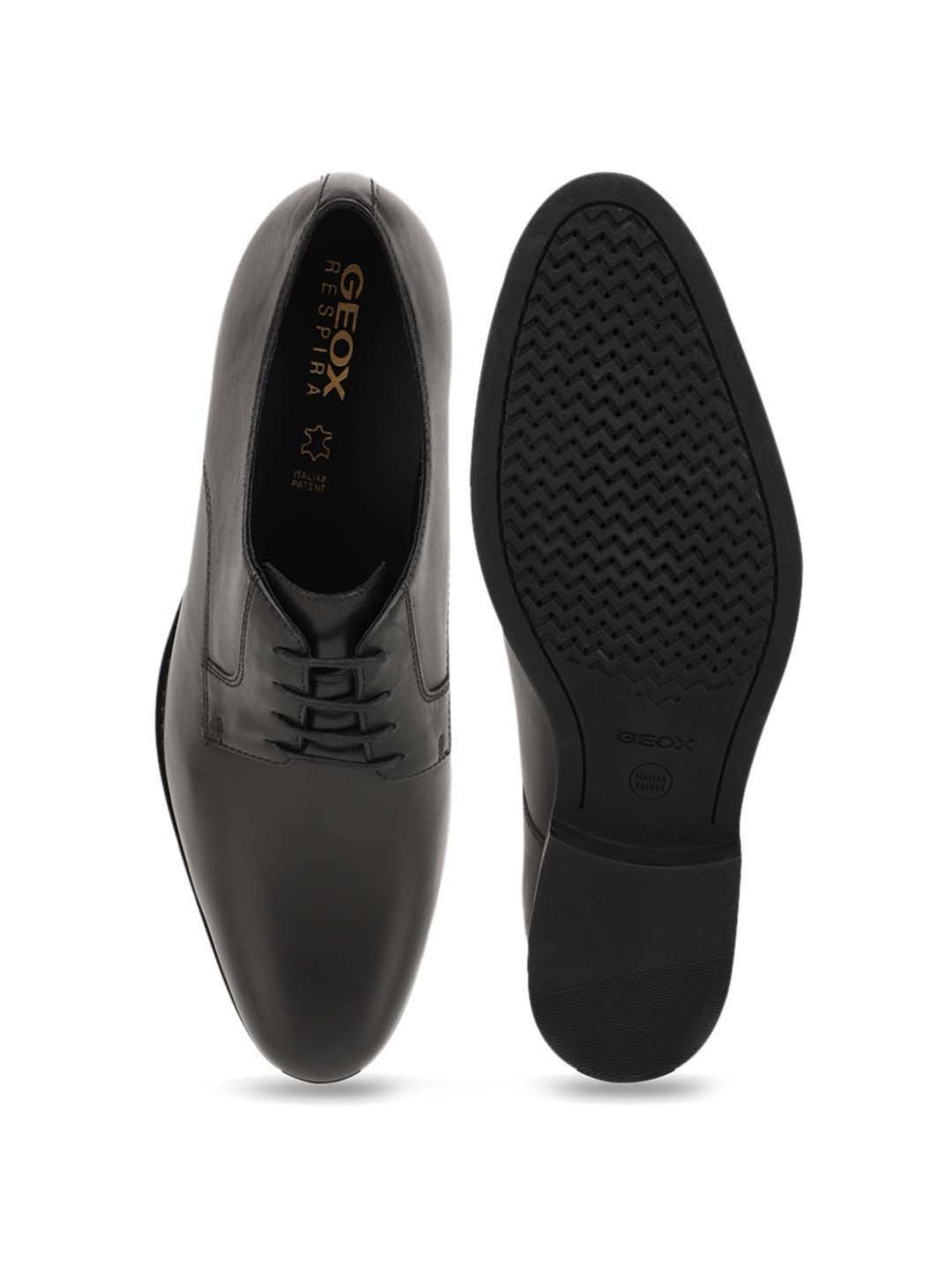 Geox Men's Black Derby Shoes