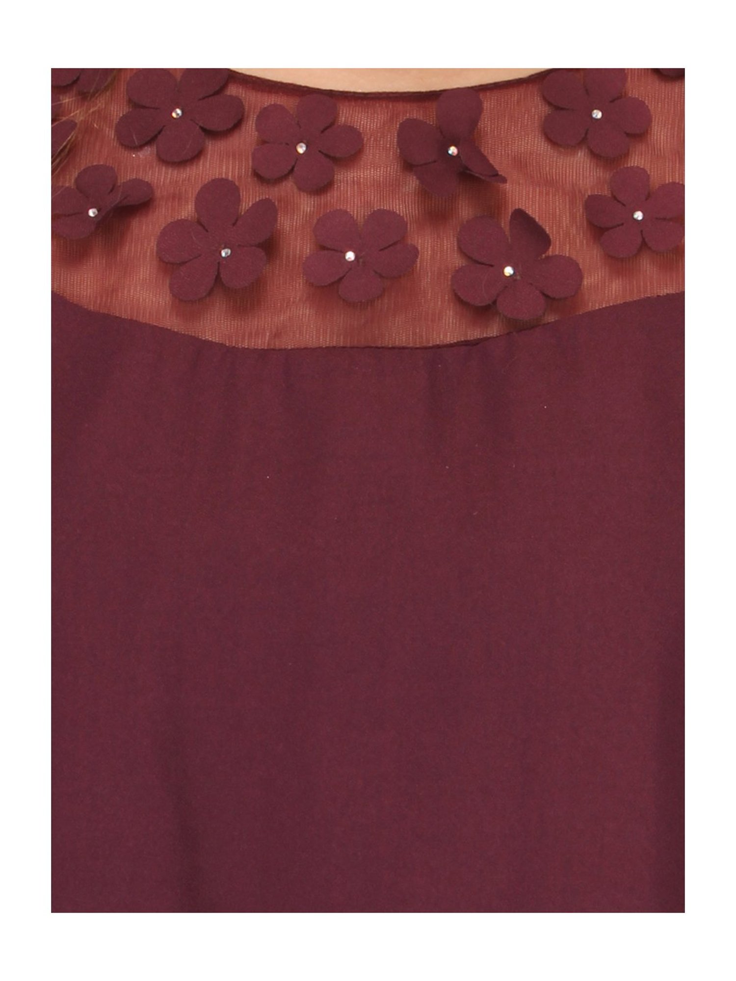 Cutecumber Kids Dark Purple Applique Top