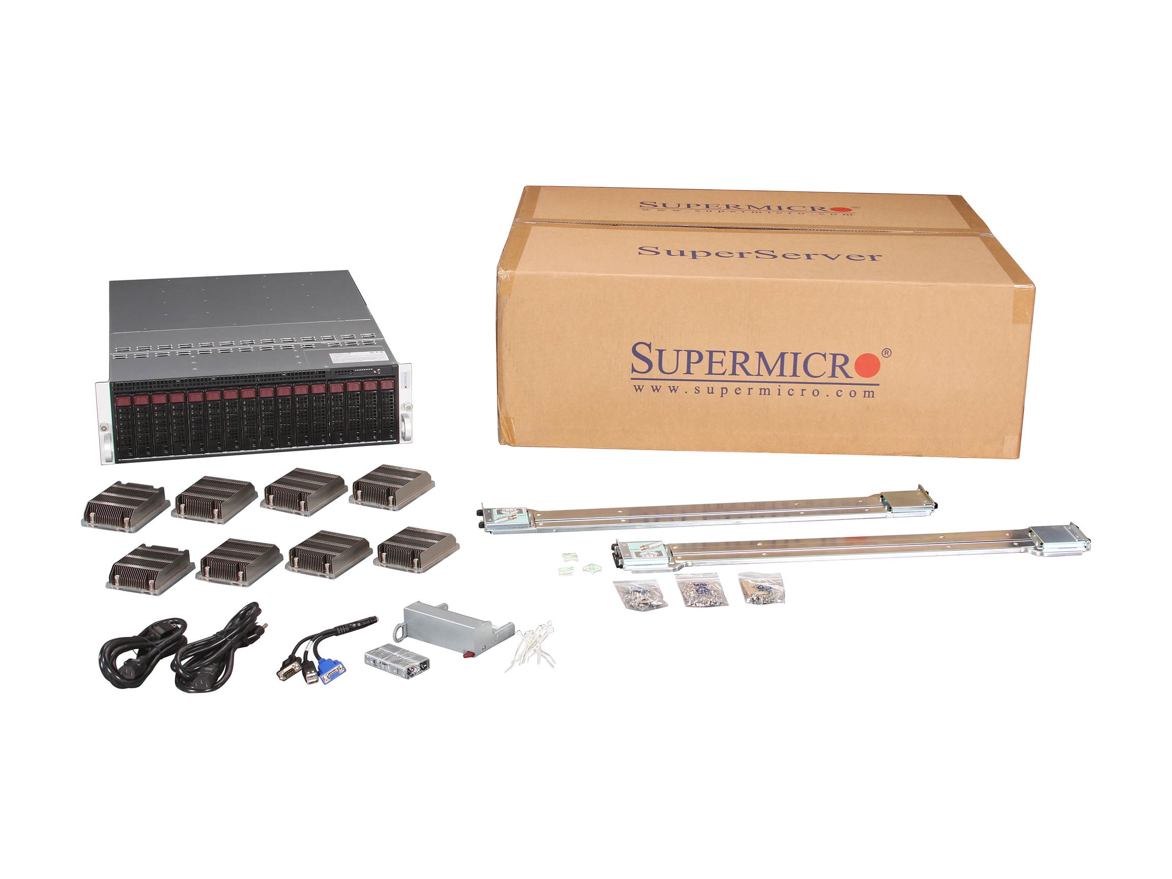 SUPERMICRO SuperServer SYS-5038ML-H8TRF Rack Server Barebone (8 Nodes)