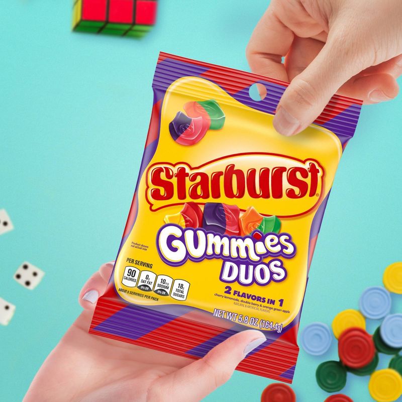 Starburst Duos Gummies Peg - 5.8oz
