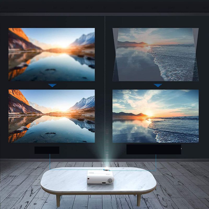 Yaber V2 Mini Wifi Projector Full HD 1080P and 200 Supported, Portable Wireless Mirroring Projector for iOS Android TV  Stick PS4 PC Home & Outdoor