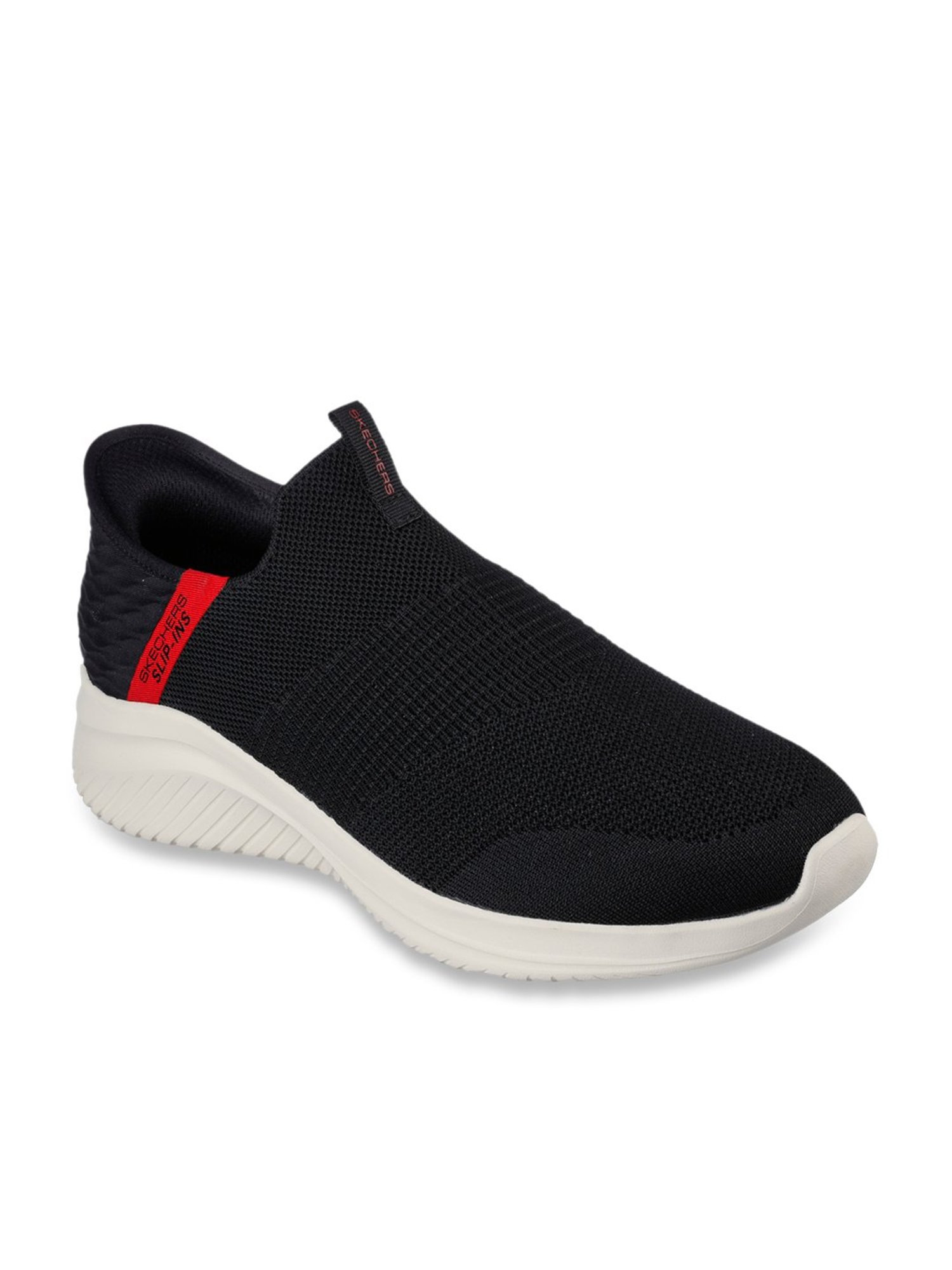 Skechers Men's ULTRA FLEX 3.0 - VIEWPOINT Black Red Casual Sneakers