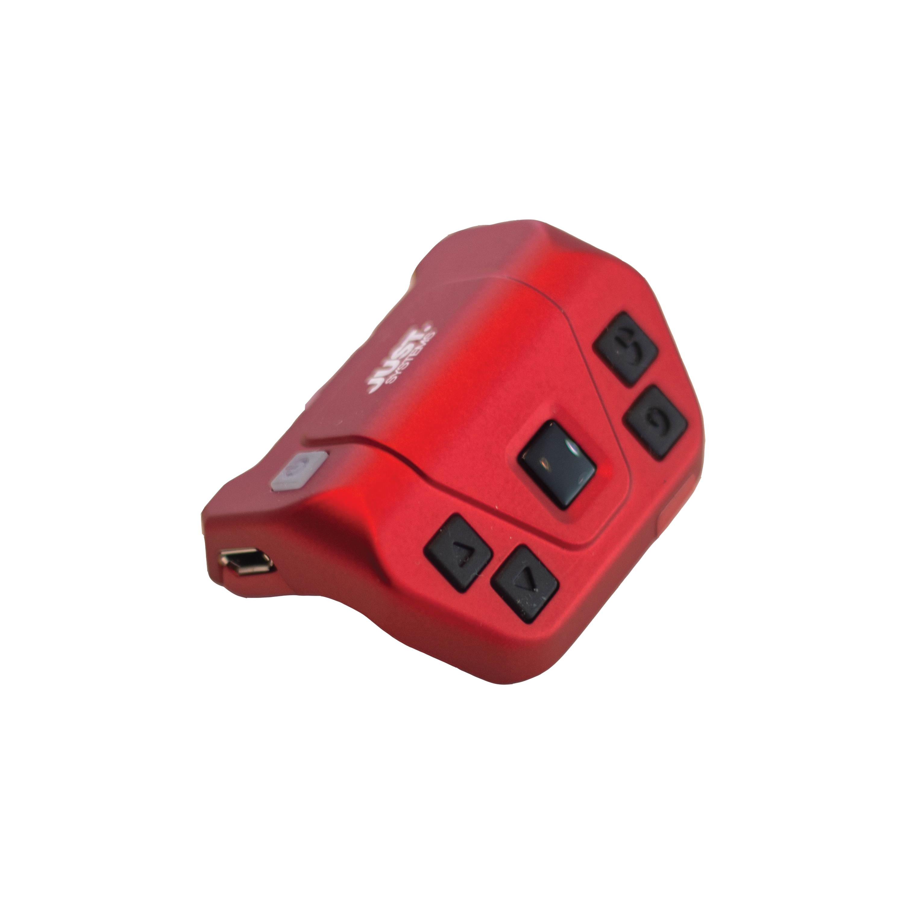 Wireless Wearable Finger Mouse - Compatible with Bluetooth 4.0, Rechargeable, Optical Sensing, Ergonomic Design for Smartphones, Laptops and Desktops (Red Pearl)