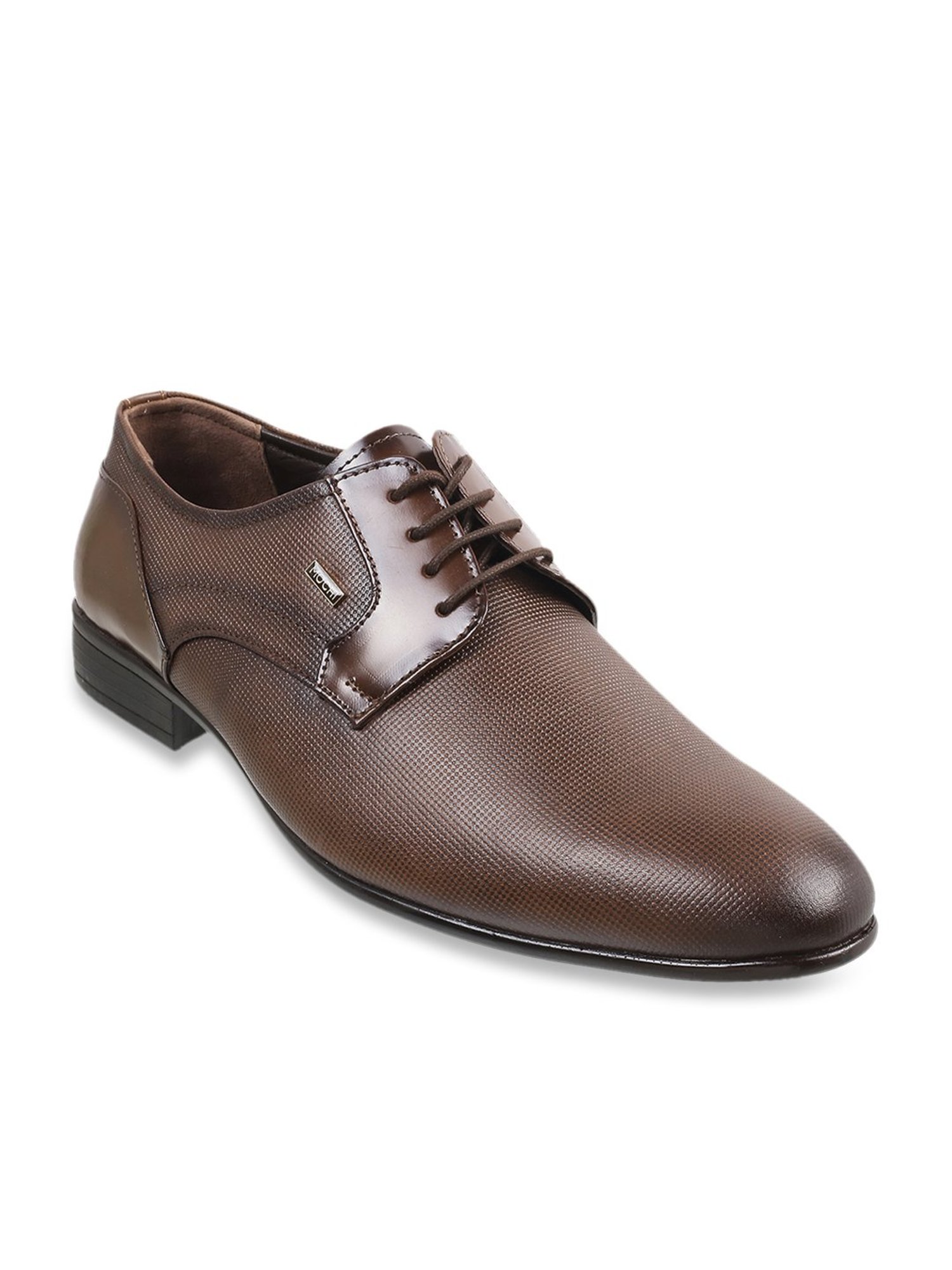 Mochi Men's Brown Shoe Lace-up