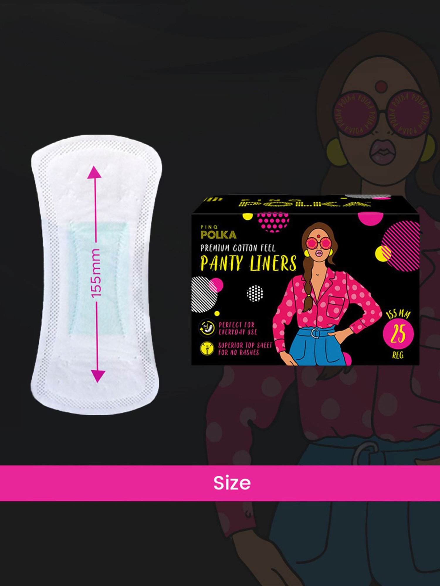 LAIQA Panty Liners (Pack of 3) XS - 60 Panty Liners