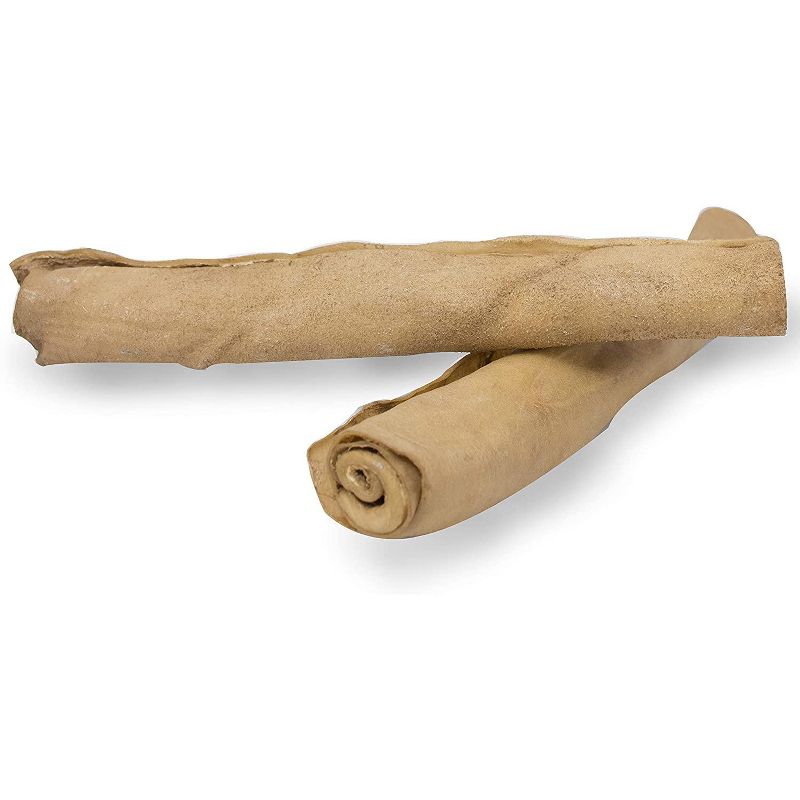 Cadet 10 Inch Rawhide Peanut Butter Basted Retriever Rolls (1 lb x 4 Pack)