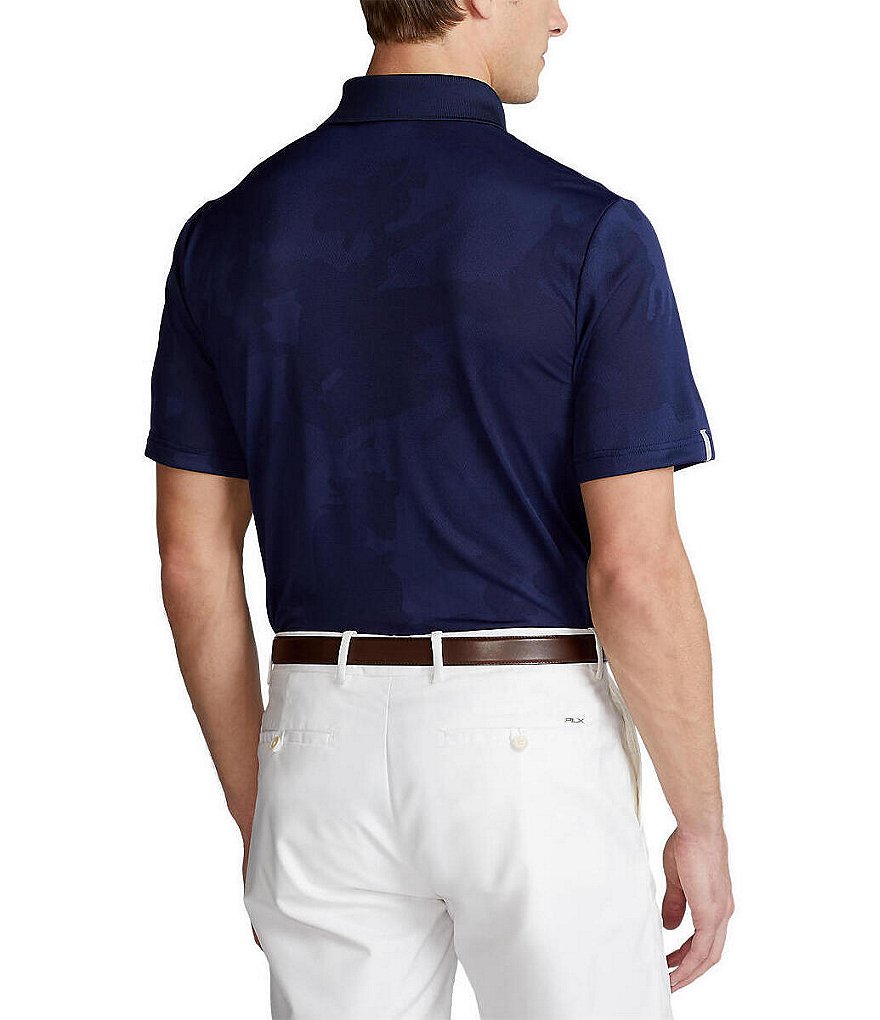 Polo Ralph Lauren RLX Golf Camo Classic-Fit Jersey Tech Performance Short-Sleeve Polo Shirt