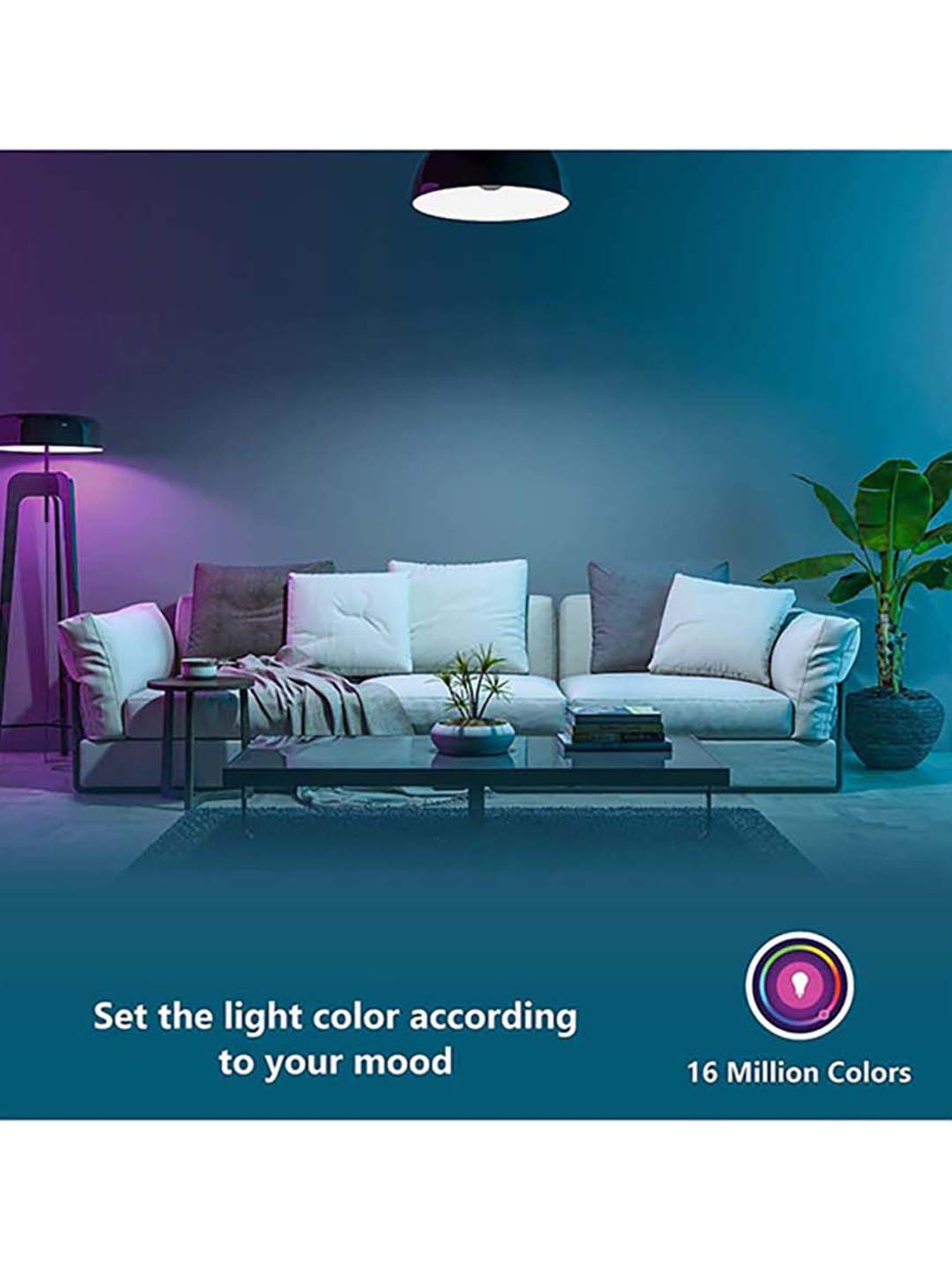 Orient Electric 10W Yellow/Warm White LED Smart Lamp (White)