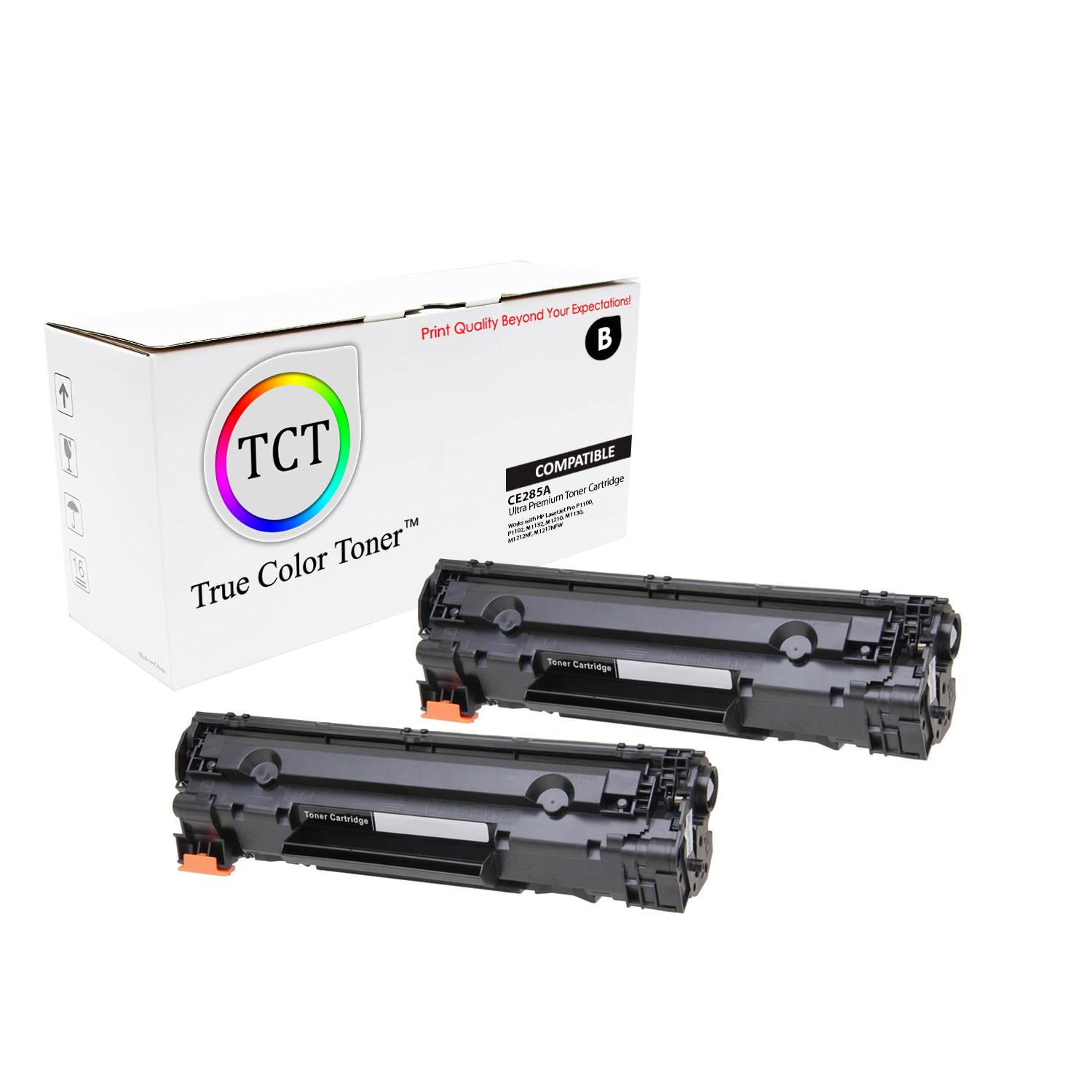 TCT Premium Compatible CE285AJ CE285A 85A Jumbo Black Toner Cartridge Replacement for HP LaserJet M1132 M1212NF M1217NFW MFP, P1102 P1102W Printers (3,200 Pages) - 4 Pack