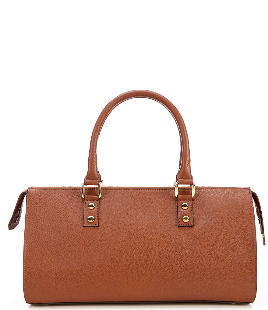 Kelly-Tooke Soho Leather Barrel Tassel Satchel Bag