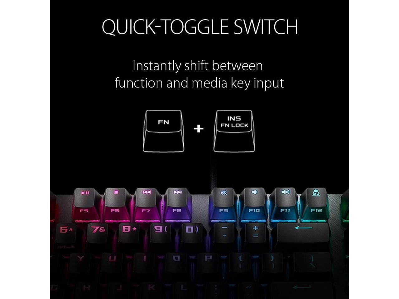 ASUS 90MP01N0-BKUA00 ROG Strix Scope TKL Gaming Keyboard