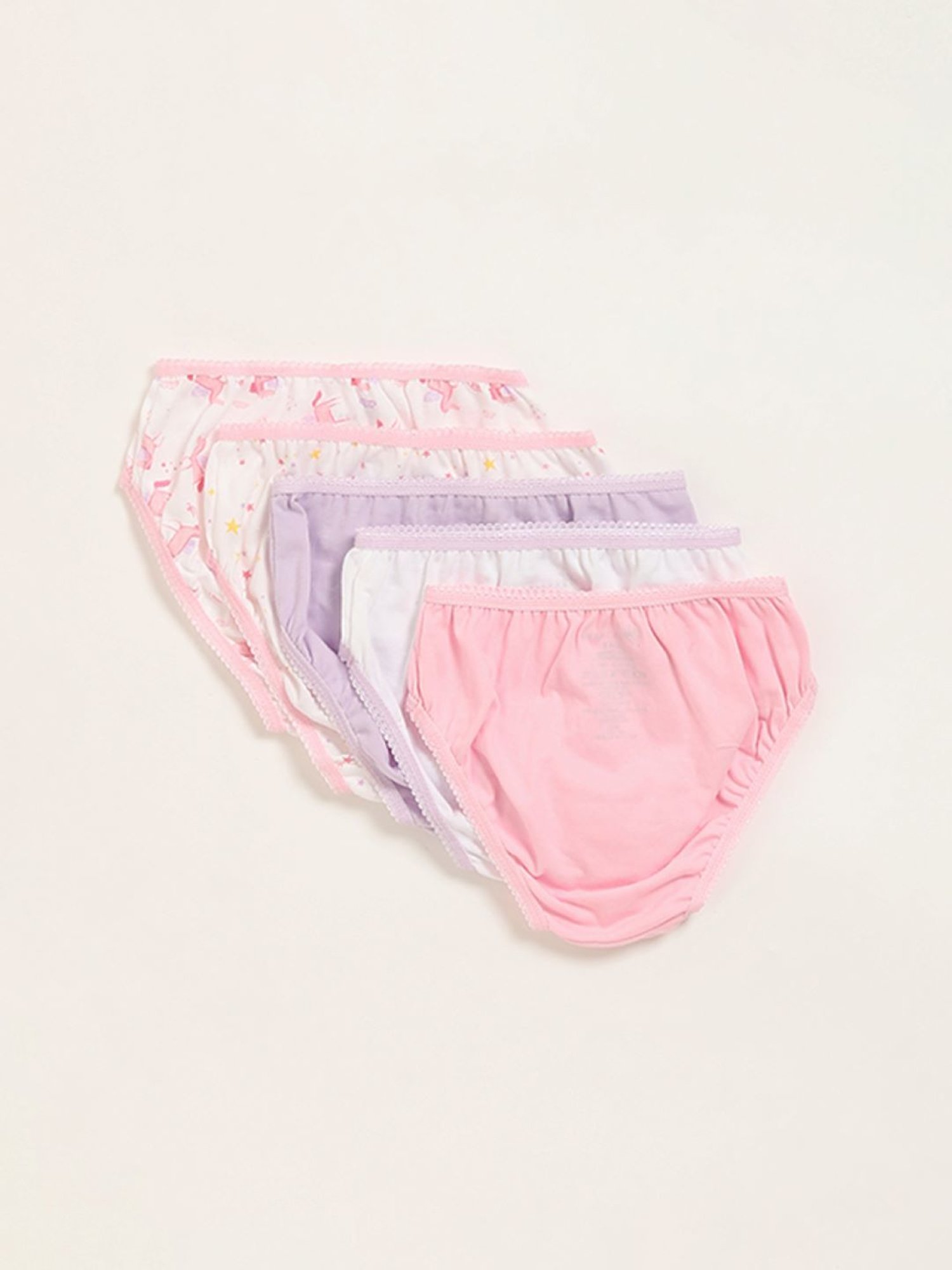 Y&F Kids by Westside Beige Printed Cotton Briefs - Pack of 5