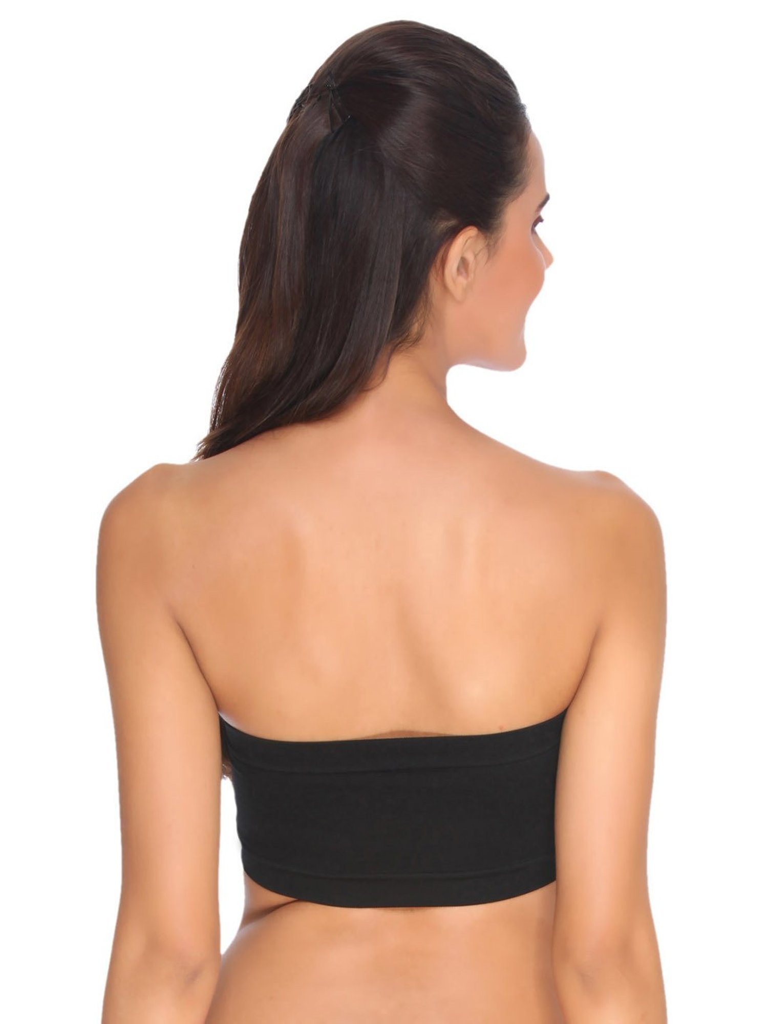 C9 Airwear Black Full Coverage Bandeau Bra - Pack of 2