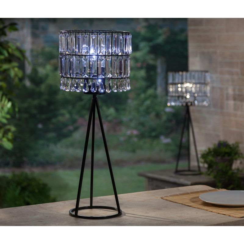 Garden Meadow 23-Inch Tall Metal and Acrylic Solar Garden Meadow(R) Table Lamp