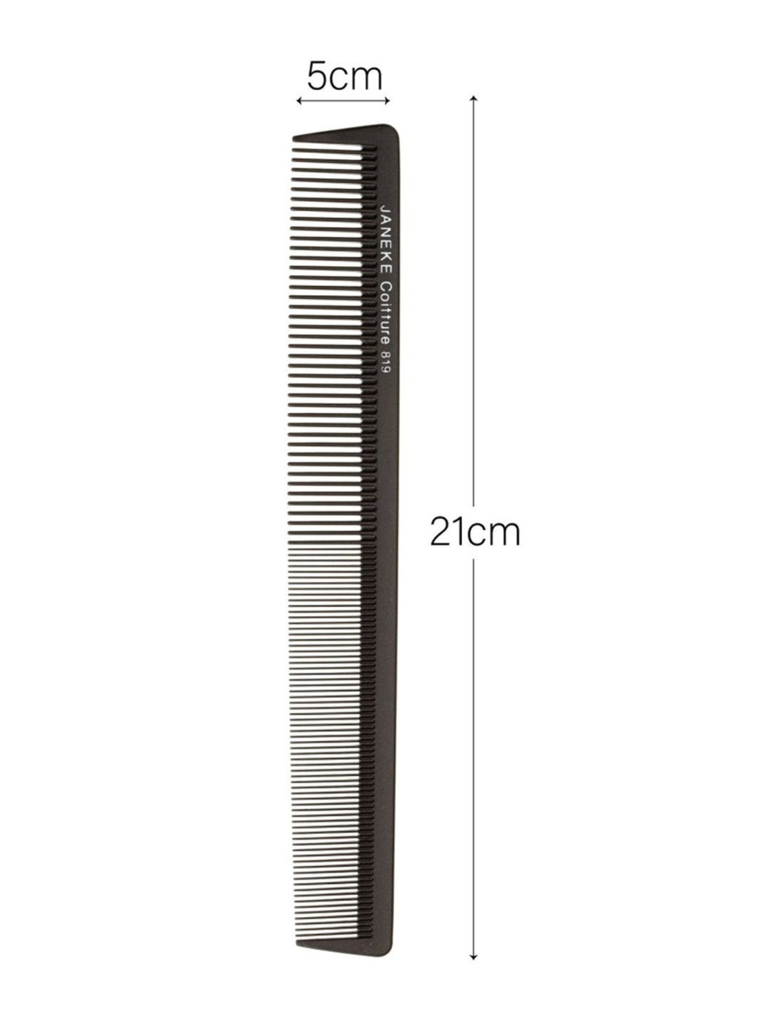 Janeke 1830 Professional Titanium Big Thin Comb - 21 cm