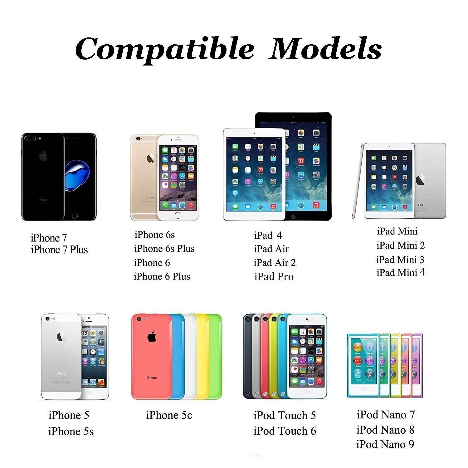 Wall, Lighting Cable & Headphone in Bulk - White