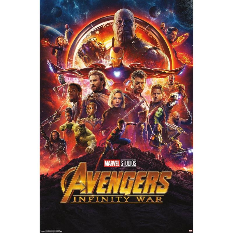 34" x 22" Marvel Cinematic Universe: Avengers: Infinity War One Sheet Unframed Wall Poster - Trends International