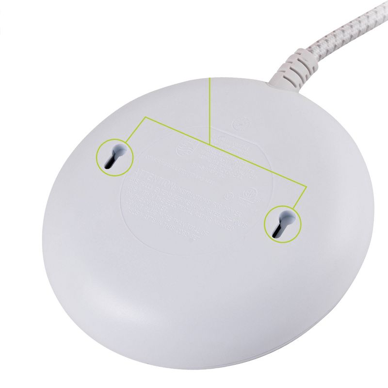 Monoprice 2 Outlet Surge Protector Wall Tap with 2 USB Charging Ports 3.4A, 450 Joules, White