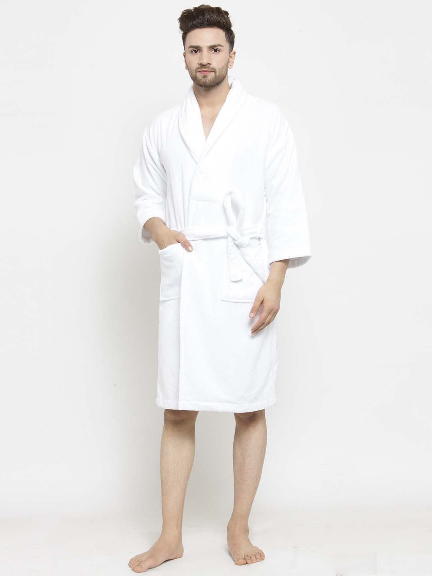 Trident Snowflake Cotton 350 GSM Bathrobe