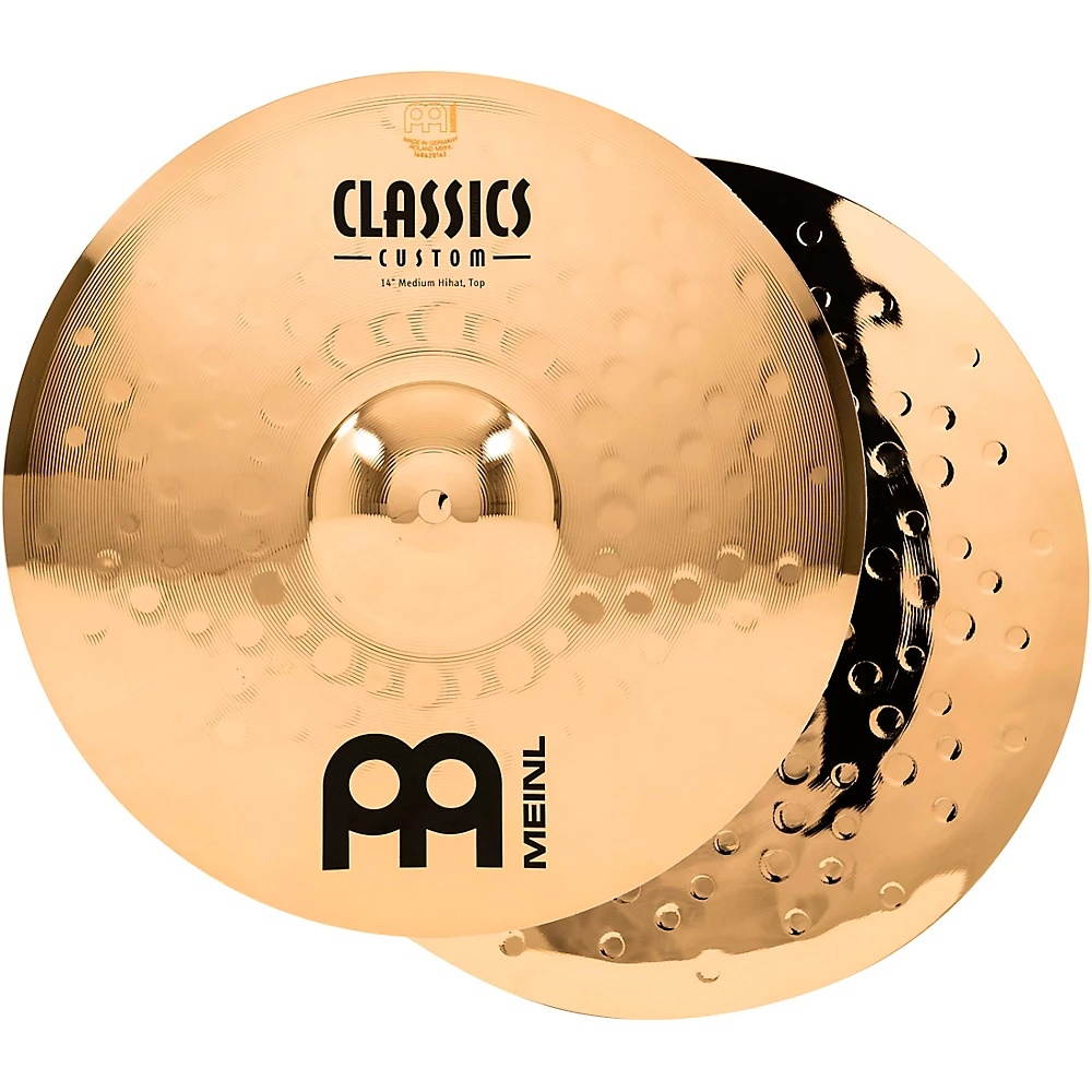 Meinl Classics Custom Medium Hi-Hats - Brilliant 14 in.