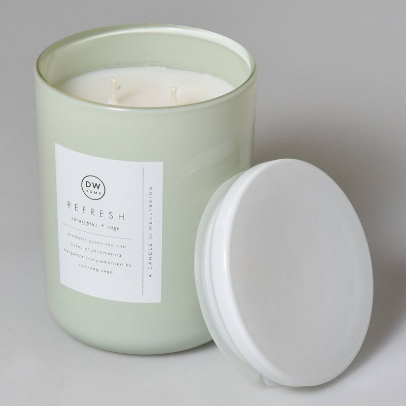 16oz Wellness Spa/Refresh Eucalyptus and Sage Candle - DW Home