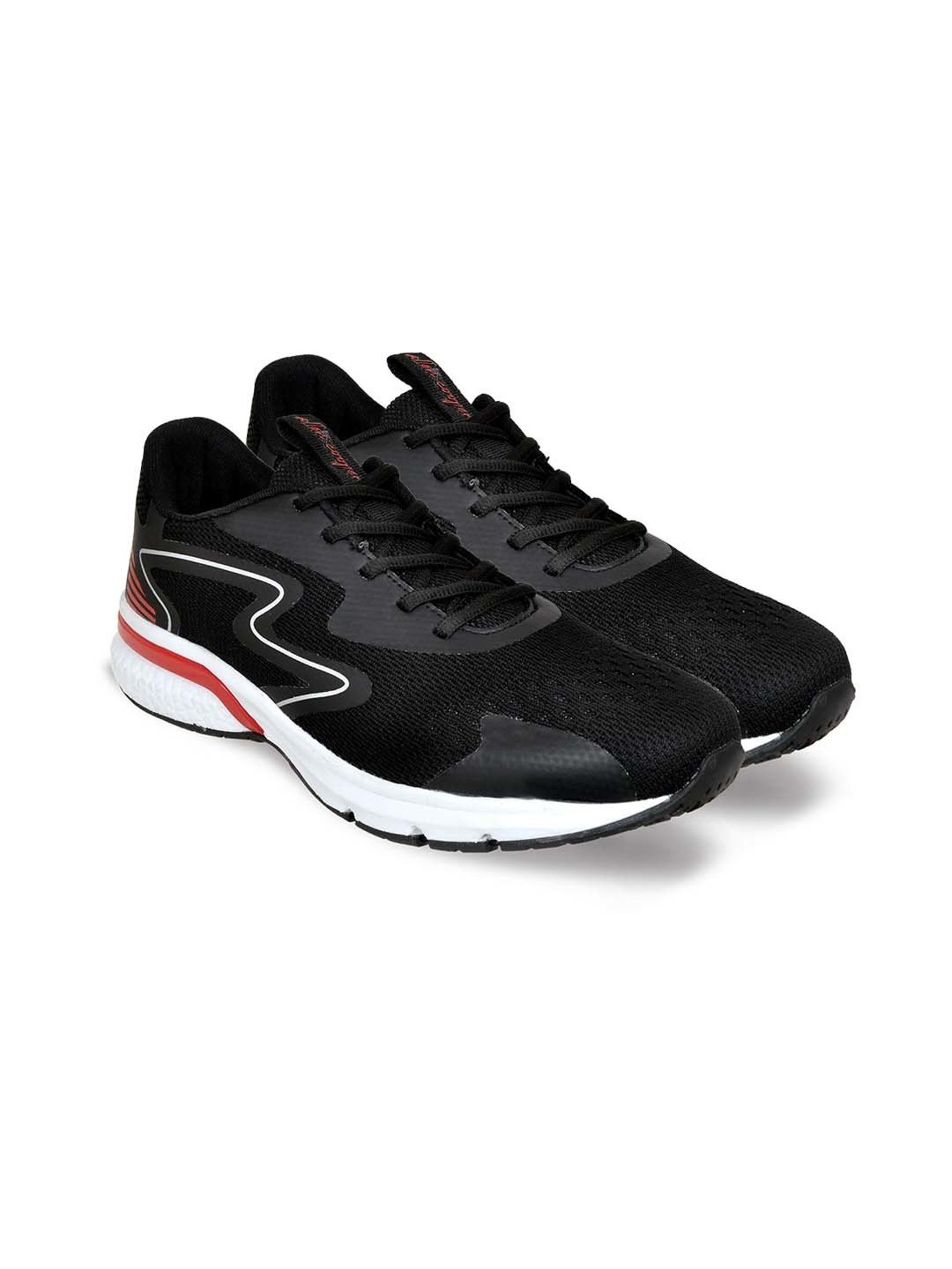 Allen cooper Men's Black Running Shoes