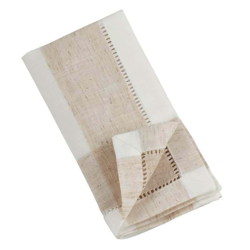 Saro Lifestyle Lavender Embroidery Hemstitch Table Napkins (Set of 4)