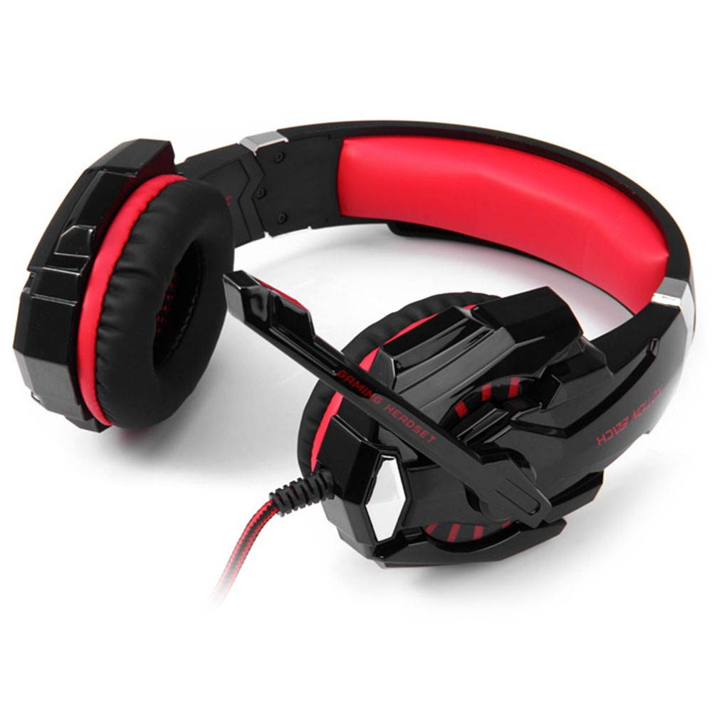 KOTION EACH G9000 Gaming Headphone 7.1 Surround USB Vibration Game Headset Headband Headphone with Mic LED Light for PC Gamer