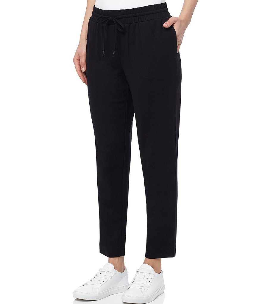 Jones New York Drawstring Waist Knit Slim Ankle Pant