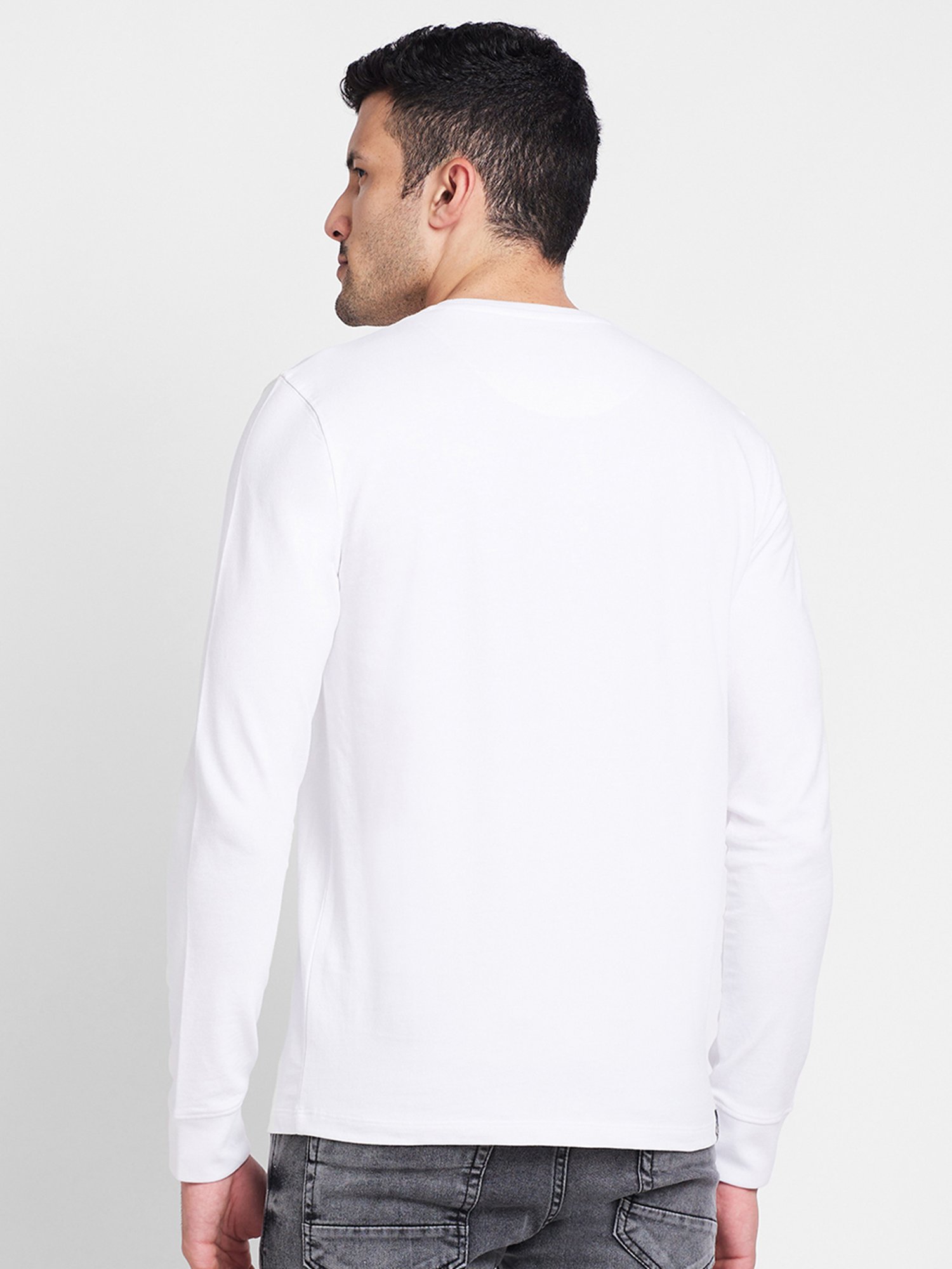 Being Human White Regular Fit Crew T-Shirt