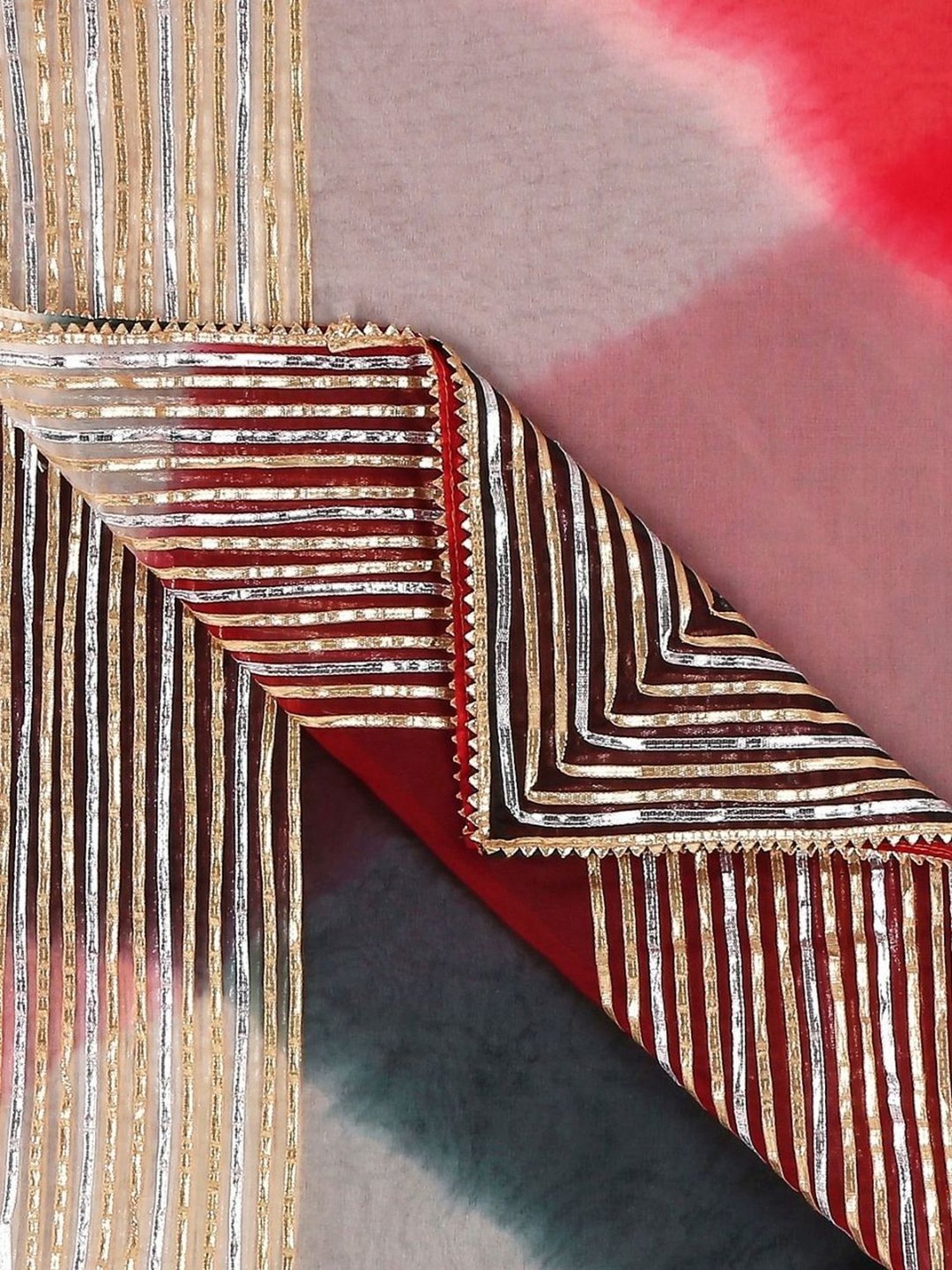 Stylum Red Plain Dupatta