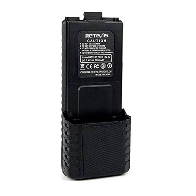 BL-5L Walkie Talkie Battery 3800mAh for Baofeng UV-5R BF-8HP UV-5RX3 UV-5RTP UV-5X3  RT-5RV TYT Two Way Radios Replacement Rechargeable Battery (1 Pack)