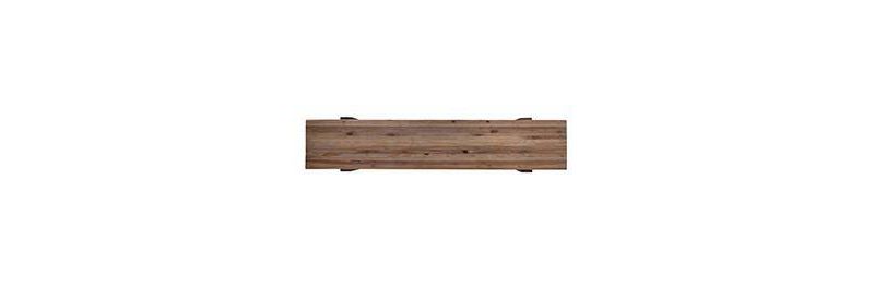Dartem Rustic Industrial Bench Brown - Aiden Lane